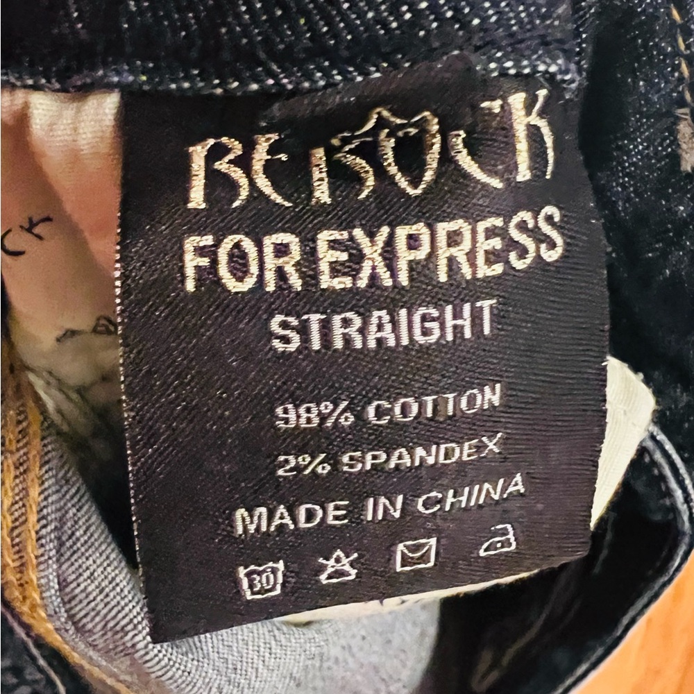 Express Rerock Straight Leg Jeans - Picture 4 of 4